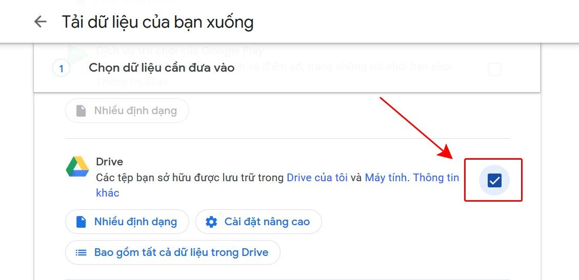Tải toàn bộ tài liệu trên Google Drive bằng Google Takeout Tải toàn bộ tài liệu trên Google Drive bằng Google Takeout