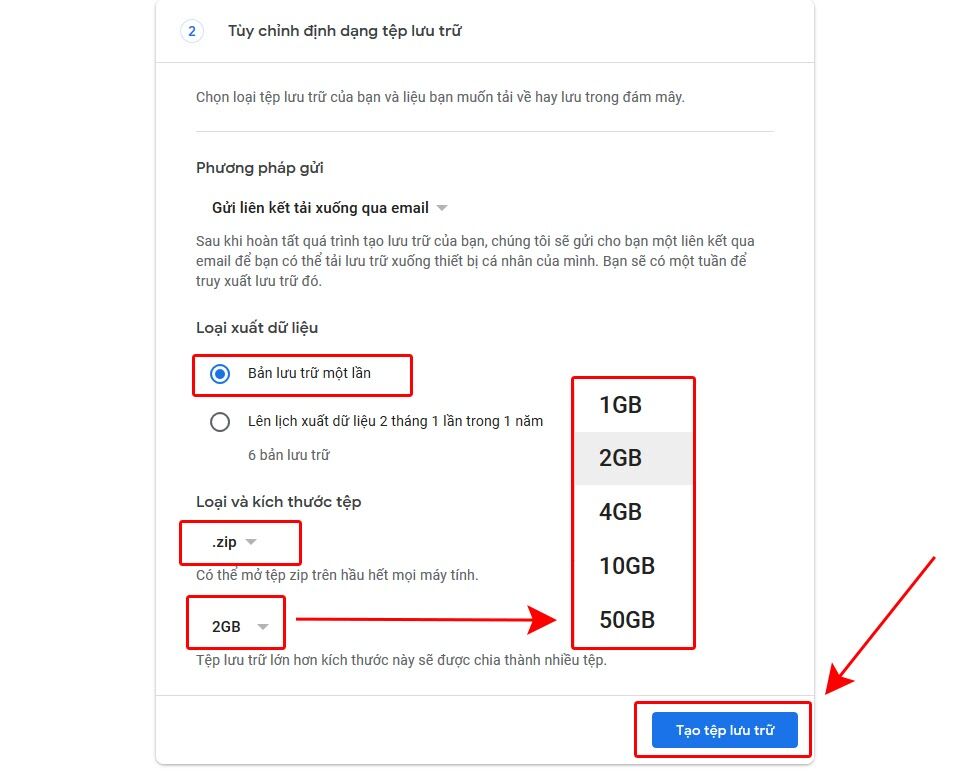 Tải toàn bộ tài liệu trên Google Drive bằng Google Takeout Tải toàn bộ tài liệu trên Google Drive bằng Google Takeout
